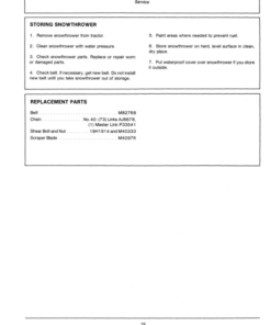 Alternative view of John Deere 38-Inch Snowthrower Operator's Manual (OMM78989)