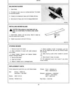 Alternative view of John Deere 46-In. Tractor Mount Mower for 300 Series Tractor (525001-) Operator's Manual (OMM78995)