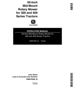 John Deere 50-Inch Mid-Mount Rotary Mower Operator's Manual (OMM79000)