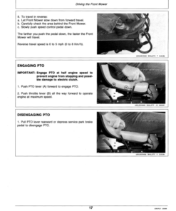 Alternative view of John Deere F915, F935 Front Mower (475001-) Operator's Manual (OMM79596)