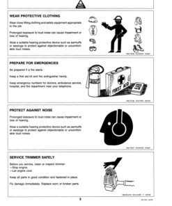 Alternative view of John Deere 110G Edger Trimmer (Subs with OMM122063) Operator's Manual (OMM79603)