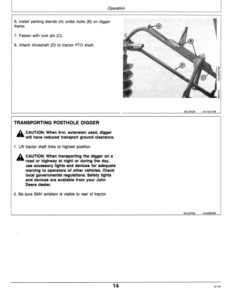 Alternative view of John Deere 31A Posthole Digger Operator's Manual (OMM79609)
