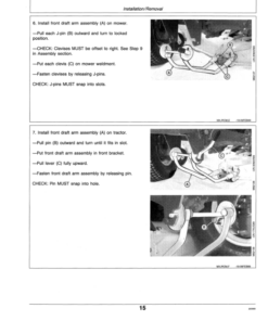 Alternative view of John Deere 72-Inch Mid-Mount Mower for 70 Series Tractors (010001-) Operator's Manual (OMM79619)