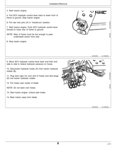 Alternative view of John Deere 390 Front Blade Operator's Manual (OMM79627)