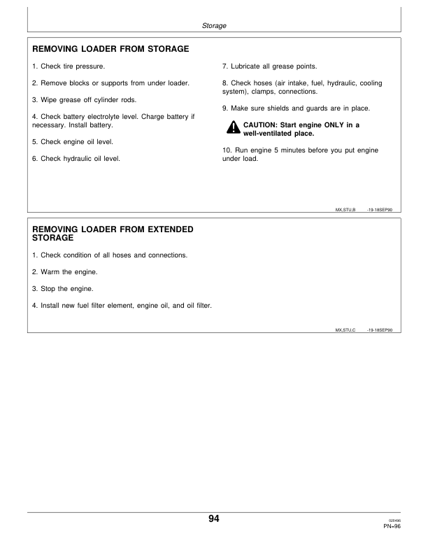 John Deere 575 Skid Steers Operator's Manuals (OMM79634) - Image 3