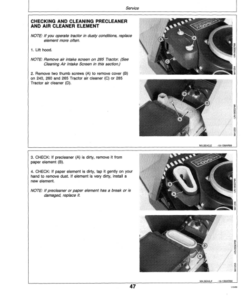 Alternative view of John Deere 240, 260, 265 & 285 Lawn & Garden Tractors Operator's Manual (OMM79648)