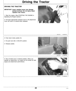Alternative view of John Deere 332 Lawn & Garden Tractor (010001-) Operator's Manual (OMM79663)