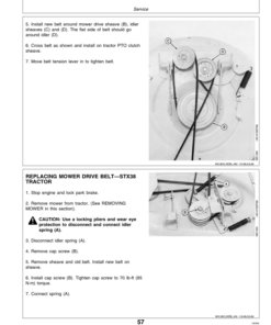 Alternative view of John Deere STX30 & STX38 Lawn Tractors Operator's Manual (OMM79672)