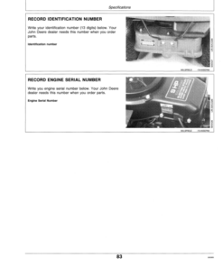 Alternative view of John Deere RX63, RX73, RX75, RX95, SX75, SX95 Riding Mowers Operator's Manual (OMM79674)