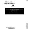 John Deere F912, F932 Front Mowers (010001-) Operator's Manual (OMM79676)