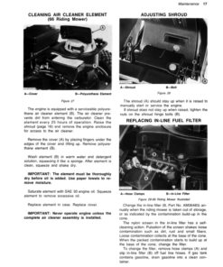 Alternative view of John Deere 66, 68 Riding Mowers Operator's Manual (OMM80552)