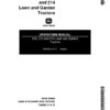 John Deere 210, 212 & 214 Lawn & Garden Tractor Operator's Manual (OMM81219)