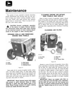 Alternative view of John Deere 210, 212 & 214 Lawn & Garden Tractor Operator's Manual (OMM81219)