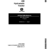 John Deere 400 Hydrostatic Tractor Operator's Manual (OMM81381)