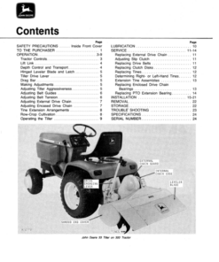 Alternative view of John Deere 33 Integral Rotary Tiller (370001-) Operator's Manual (OMM81533)