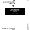 John Deere 208 Lawn & Garden Tractor Operator's Manual (OMM81644)