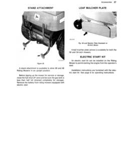 Alternative view of John Deere 66, 68 Riding Mowers Operator's Manual (OMM82171)