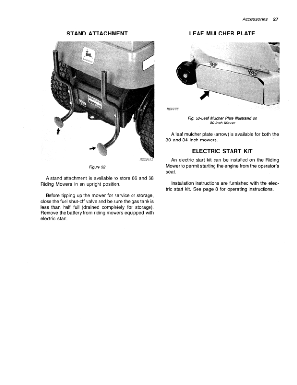 John Deere 66, 68 Riding Mowers Operator's Manual (OMM82171) - Image 2