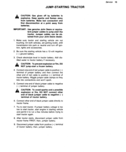 Alternative view of John Deere 314 Lawn & Garden Tractor Operator's Manual (OMM82550)