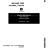John Deere 826, 1032 Snow Blowers (095001-) Operator's Manual (OMM82653)