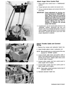 Alternative view of John Deere 826, 1032 Snow Blowers (095001-) Operator's Manual (OMM82653)