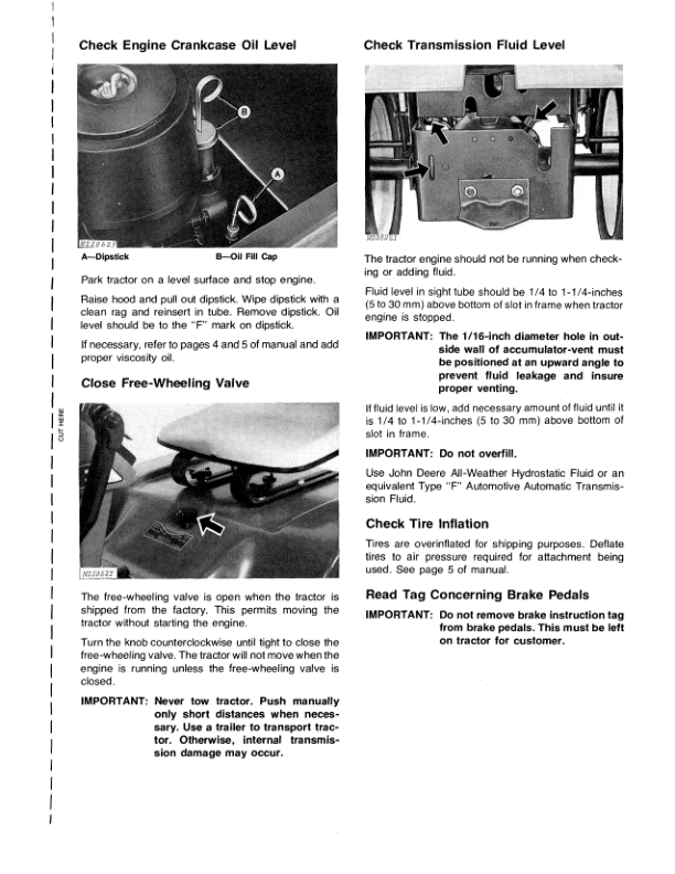 John Deere 317 Hydrostatic Tractor (095001-) Operator's Manual (OMM82777) - Image 2