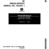 John Deere 68 Riding Mower Operator's Manual (OMM83273)