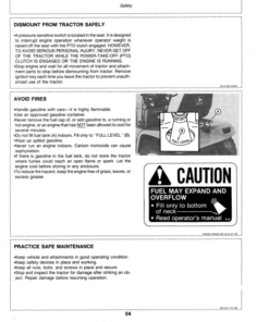 Alternative view of John Deere 210, 212, 214 & 216 Lawn & Garden Tractors Operator's Manual (OMM83517)