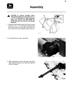 Alternative view of John Deere 448 Rotary Tiller (-525000) Operator's Manual (OMM83779)