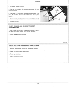 Alternative view of John Deere 116 Lawn Tractor Operator's Manual (OMM83839)
