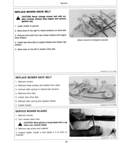 Alternative view of John Deere 111H Lawn & Garden Tractor Operator's Manual (OMM84079)