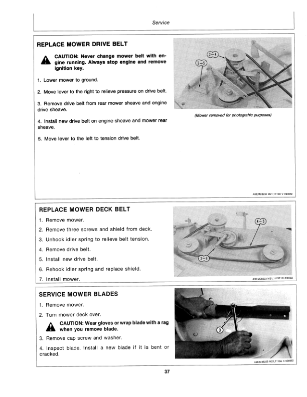 John Deere 111H Lawn & Garden Tractor Operator's Manual (OMM84079) - Image 2