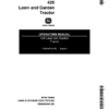 John Deere 420 Lawn & Garden Tractor Operator's Manual (OMM85043)