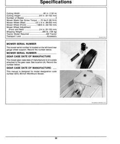 Alternative view of John Deere 60-Inch Mid-Mount Rotary Mower (000001-525000) Operator's Manual (OMM85176)