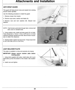 Alternative view of John Deere 46-Inch Mid-Mount Rotary Mower -300 Series Tractors (-525000) Operator's Manual (OMM85265)