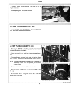 Alternative view of John Deere 116 Lawn Tractor (222001-) Operator's Manual (OMM85534)