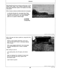 Alternative view of John Deere S92 Riding Mower Operator's Manual (OMM86258)