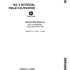 John Deere No. 8 Integral Field Cultivator Operator's Manual (OMM8650)