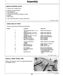 Alternative view of John Deere 50-, 60-, 72-Inch Front-Mount Mowers Operator's Manual (OMM87589)