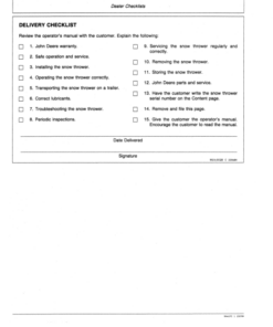 Alternative view of John Deere 46-Inch Front Mount Snow Thrower Operator's Manual (OMM88330)