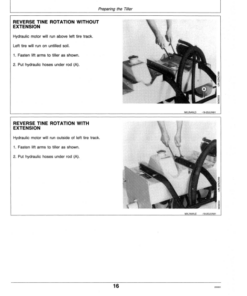 Alternative view of John Deere 30-Inch Hydraulic Tiller (525001-) Operator's Manual (OMM89022)