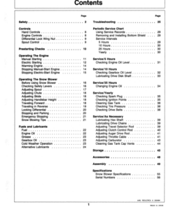 Alternative view of John Deere 826, 1032 Snowblowers (525001-) Operator's Manual (OMM89489)