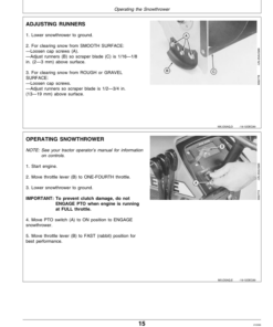Alternative view of John Deere 46 Inch Snow Thrower (525001-) Operator's Manual (OMM89508)