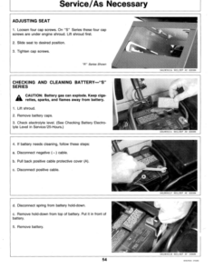 Alternative view of John Deere R70, R72, R92, S82, S92 Riding Mower Operator's Manual (OMM89603)