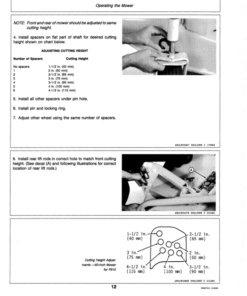 Alternative view of John Deere 50-, 60-, 72-Inch Front Mount Mowers (525001-) Operator's Manual (OMM89610)