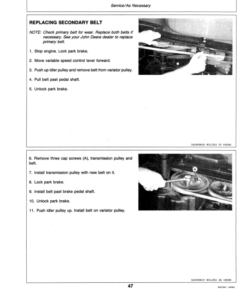 Alternative view of John Deere 210, 212, 214 & 216 Lawn & Garden Tractors Operator's Manual (OMM89614)