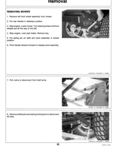 Alternative view of John Deere 50, 60 & 72 Inch Mowers (55 Series Tractors) Operator's Manual (OMM91324)