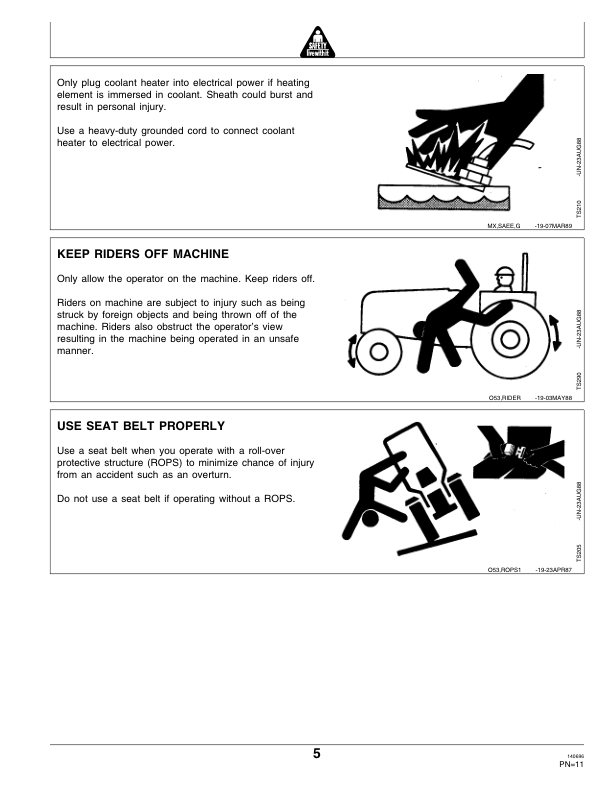 John Deere 855 & 955 Tractors (010001-) Operator's Manual (OMM95205) - Image 3