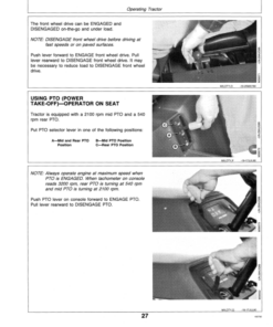 Alternative view of John Deere 755, 855 & 955 Tractors (100001-360000) Operator's Manual (OMM95303)