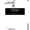 John Deere 172 Hedge Trimmer Operator's Manual (OMM95306)
